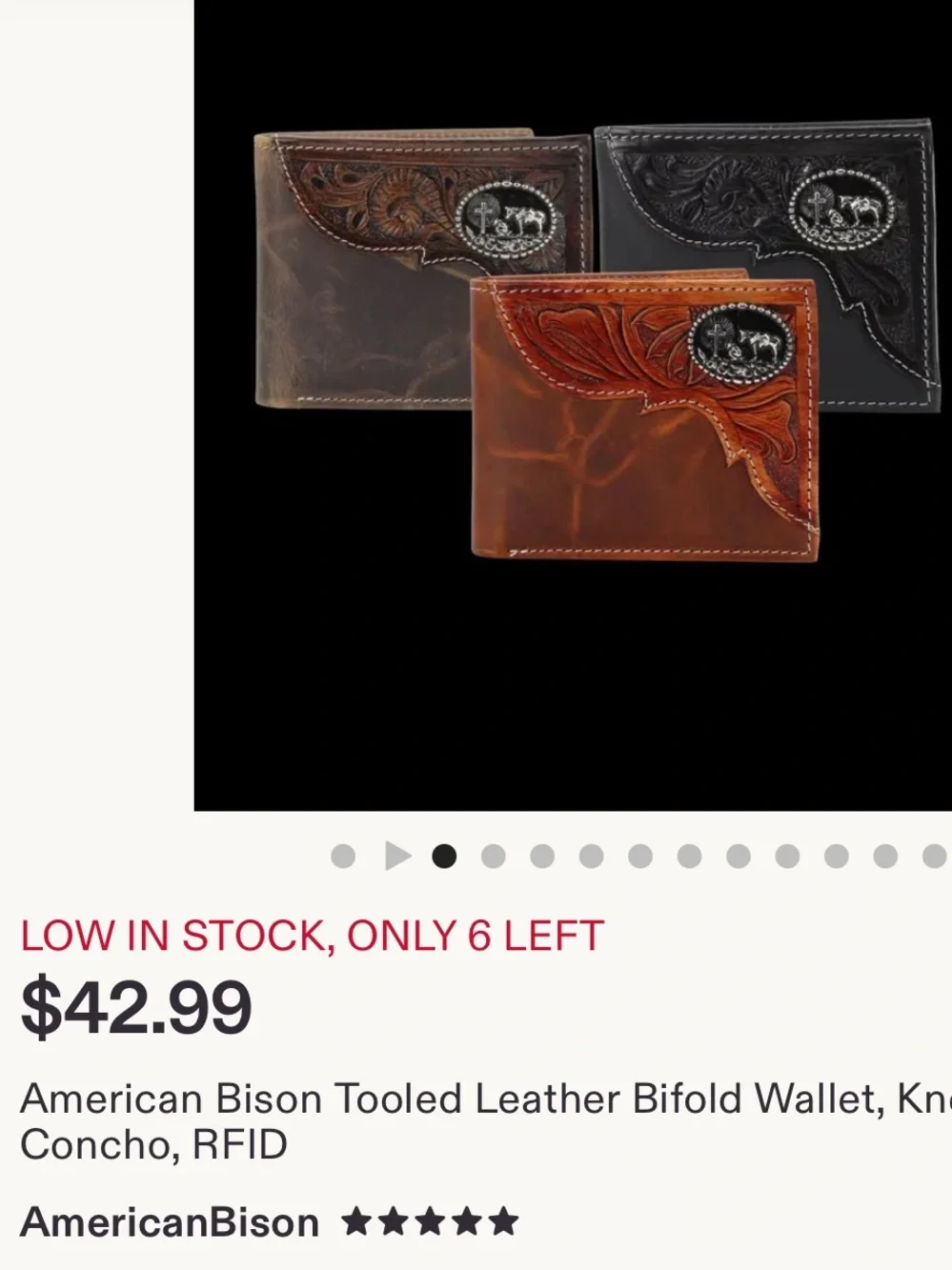 #2562**”5x5”Men's Brown Genuine Leather Bifold Wallet